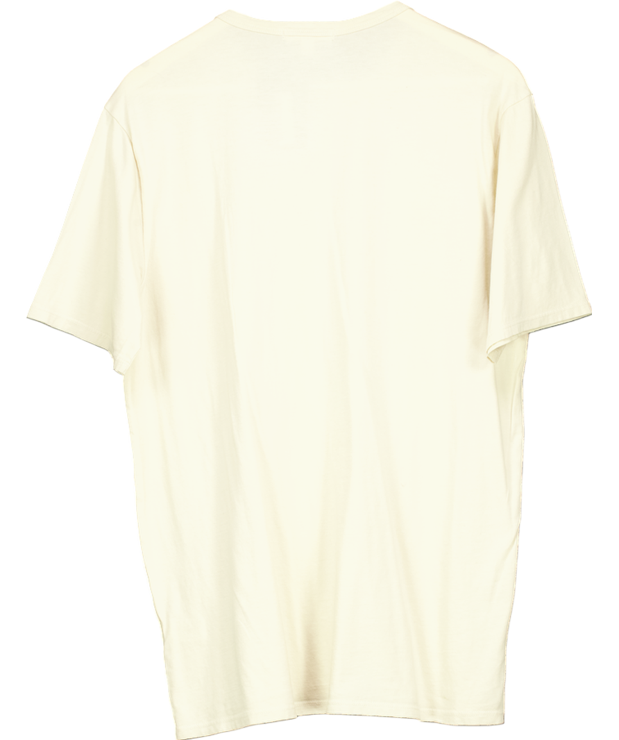 Forty Five Beige 100% Cotton T-shirt UK L