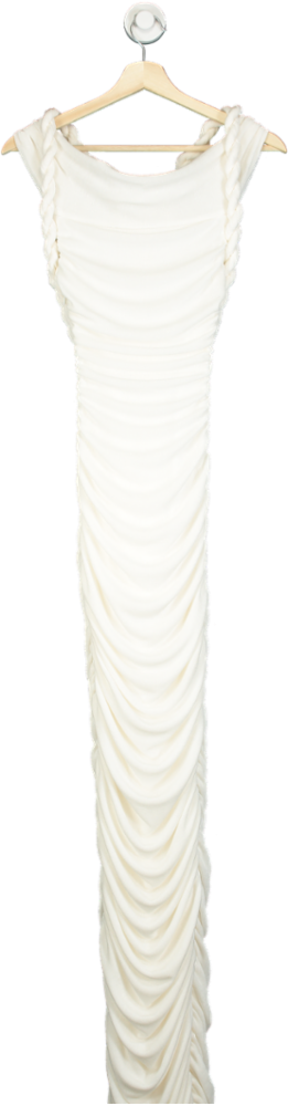 KHANUM’S Ivory Ruched Dress UK XS