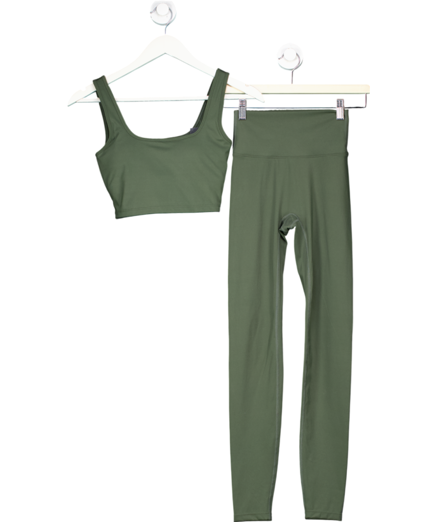 Adanola Green Ultimate Square Neck Bra &  Leggings UK XS