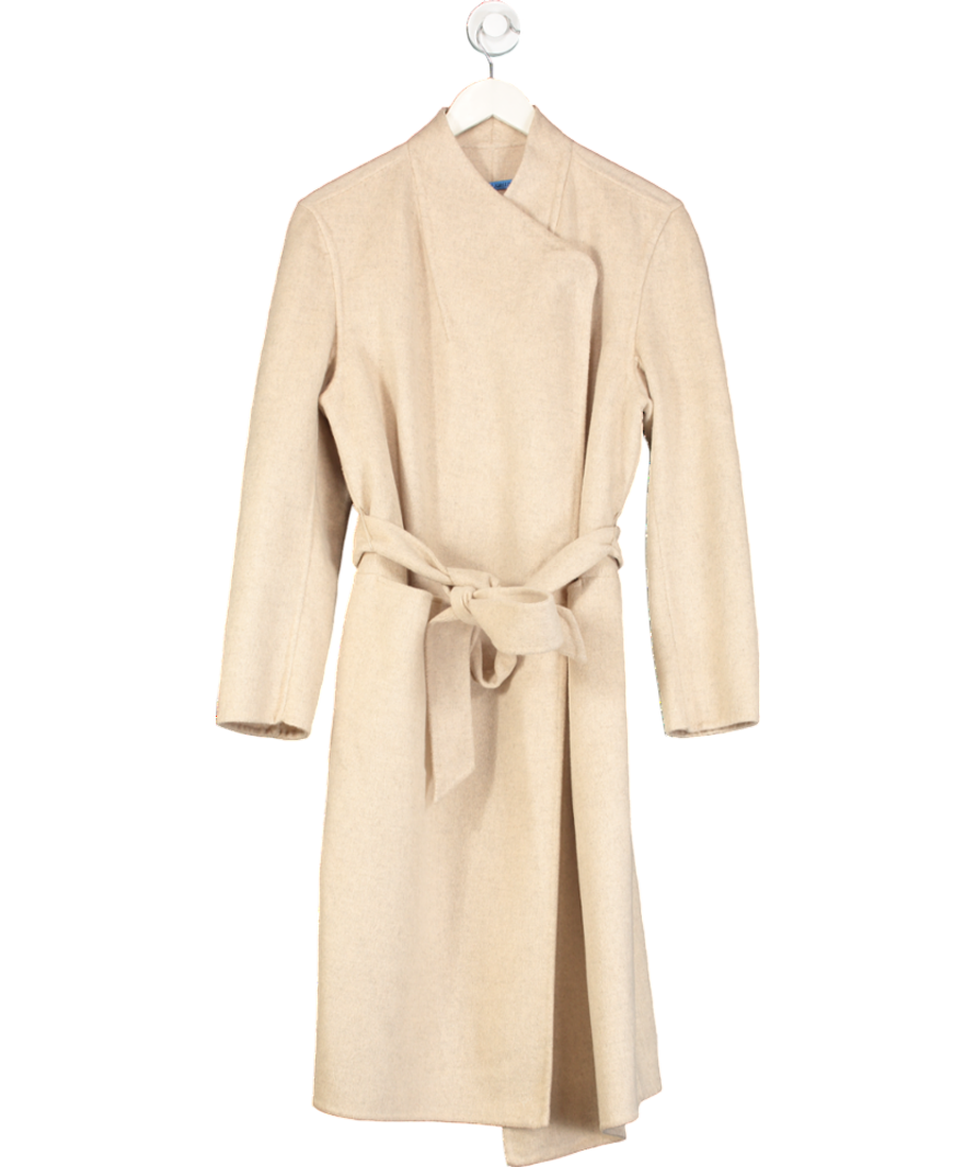 J McLaughlin Beige Iryna Soft Wool Coat - Sand UK M