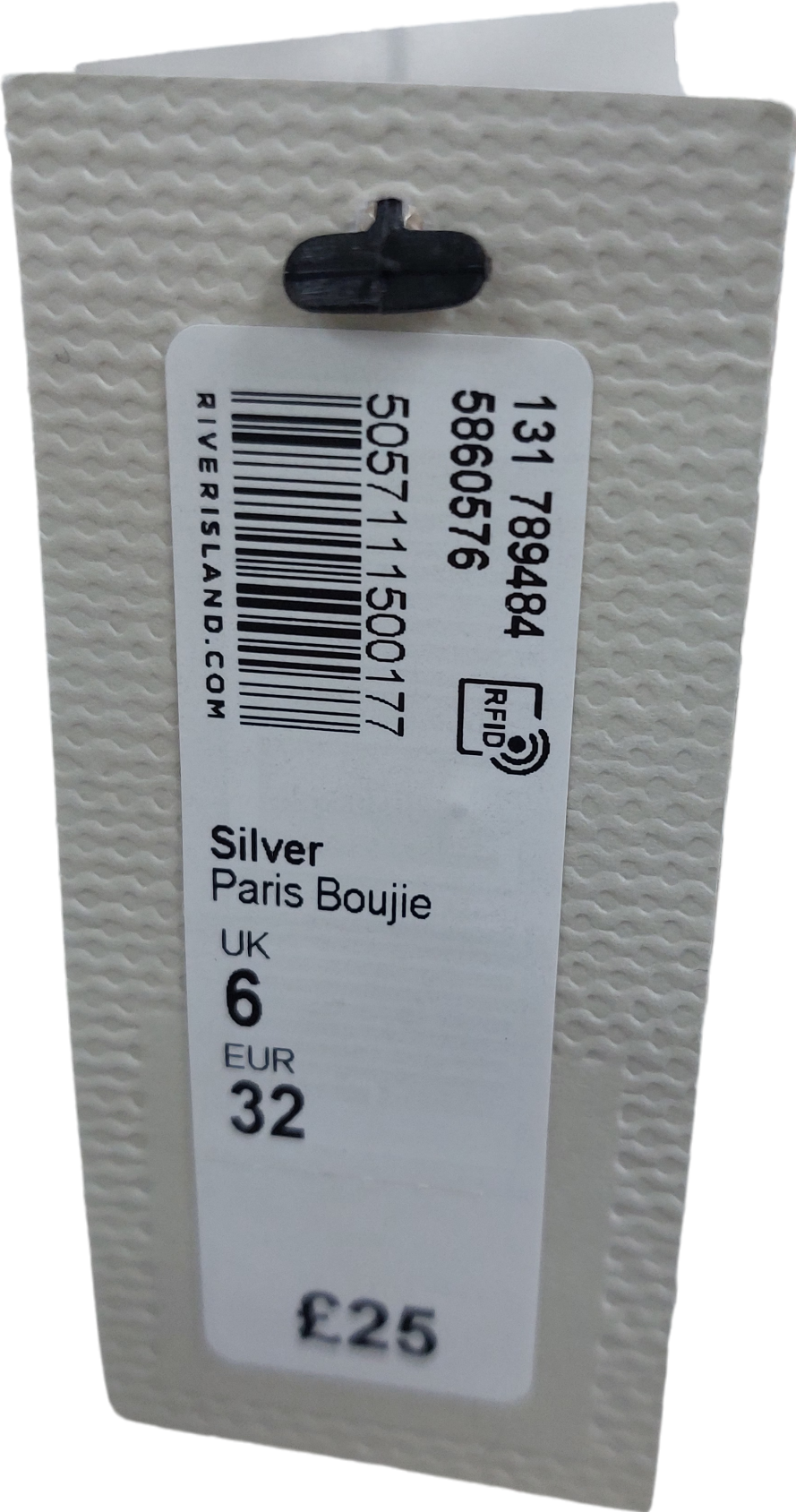 River Island Boujie Paris Metallic Sequin Top UK 6