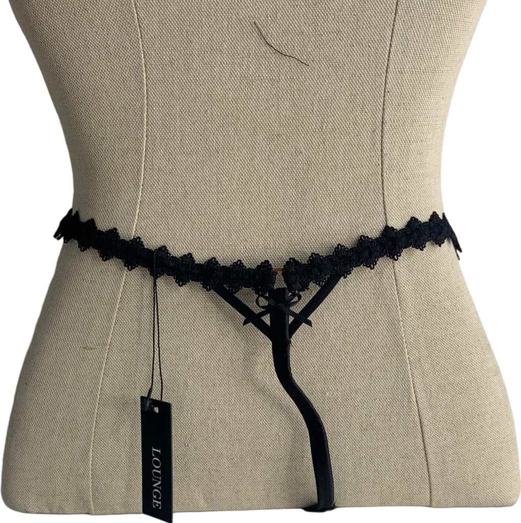 Lounge Underwear Black Xena Intimates Set UK M