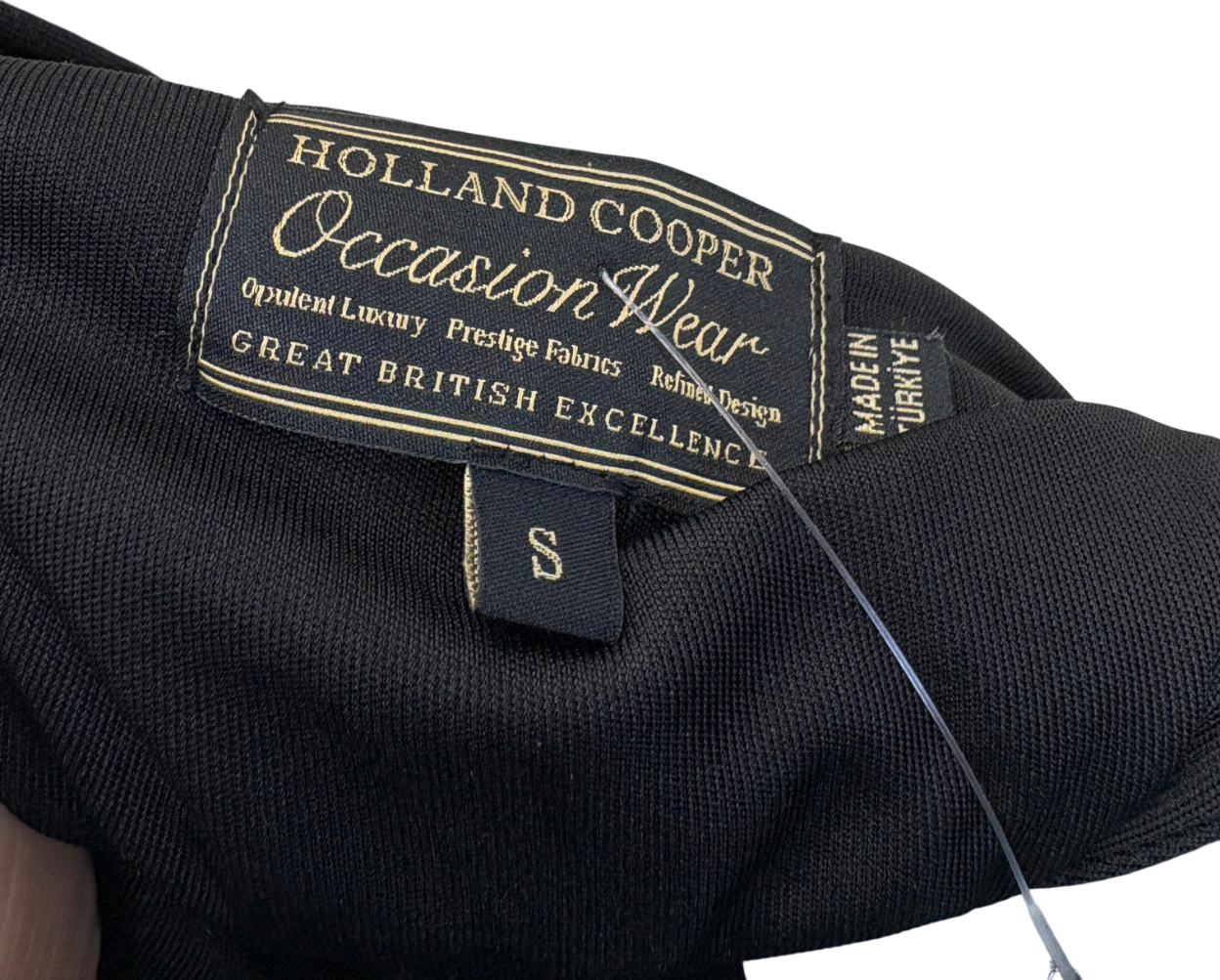 Holland Cooper Black Alexandra Maxi Dress UK S