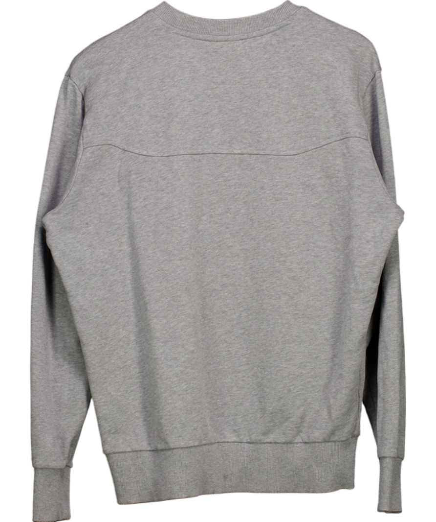 hugo boss Grey Crew Neck Quilted Sweatshirt UK M