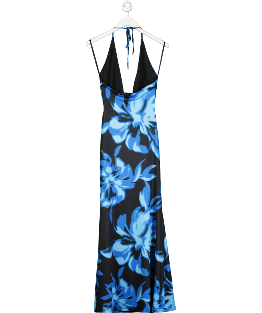 Runaway The Label Blue Halston Maxi Dress UK XS