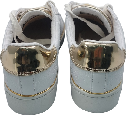 Guess White Buckie Debossed 4g Logo Sneaker UK 4 EU 37 👠