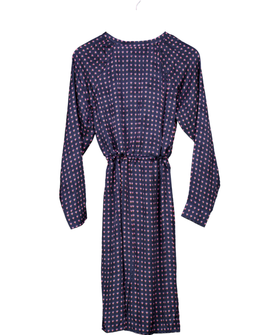 American Vintage Blue Gitaka Long Sleeve Dress UK M