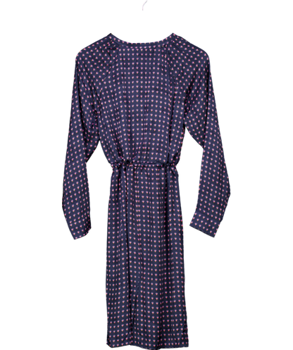 American Vintage Blue Gitaka Long Sleeve Dress UK M