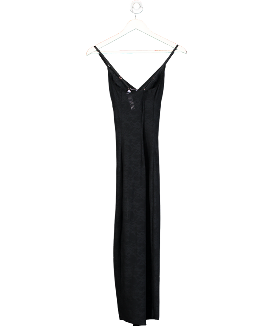 Savage X fenty Black Lace Stretch Sleep Maxi Dress UK 8