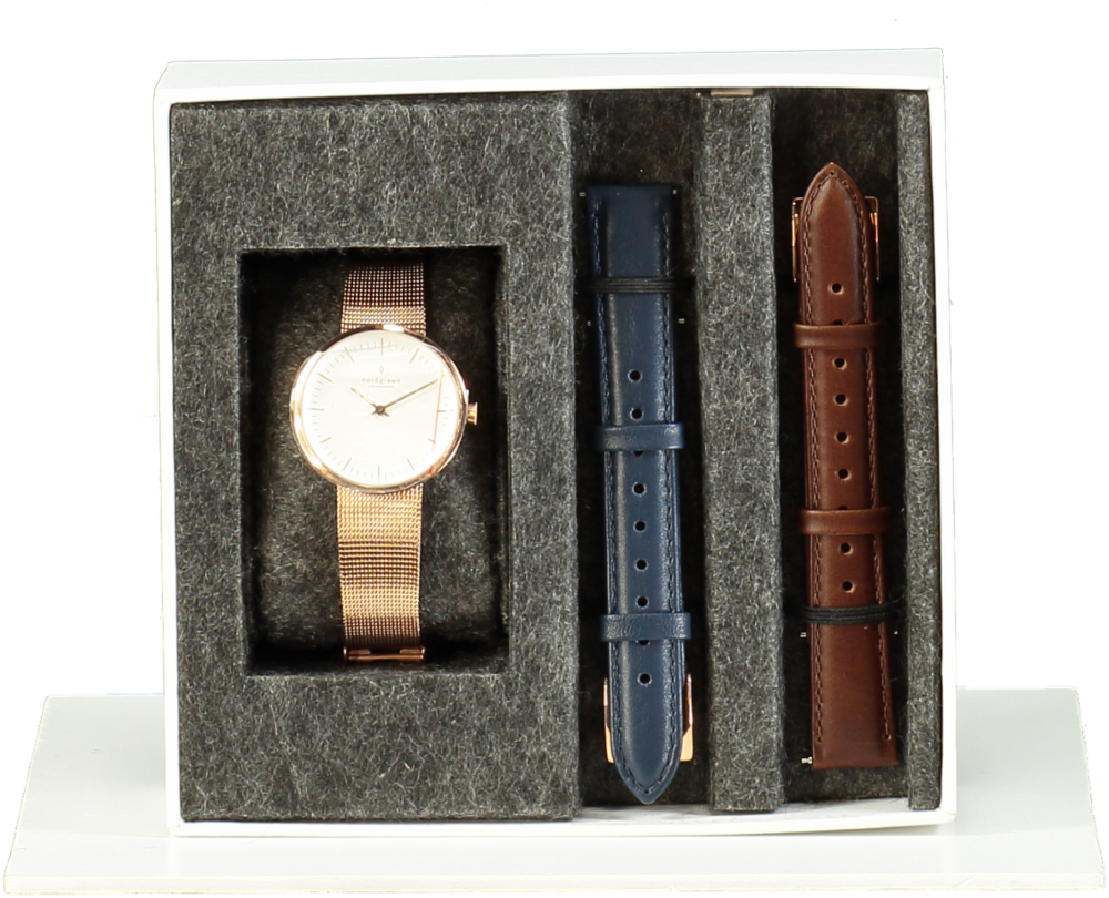 Nordgreen Copenhagen Rose Gold Native Watch Set