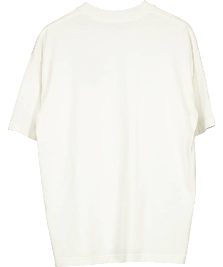 All Saints White Biggy Crew Neck T-shirt UK XS