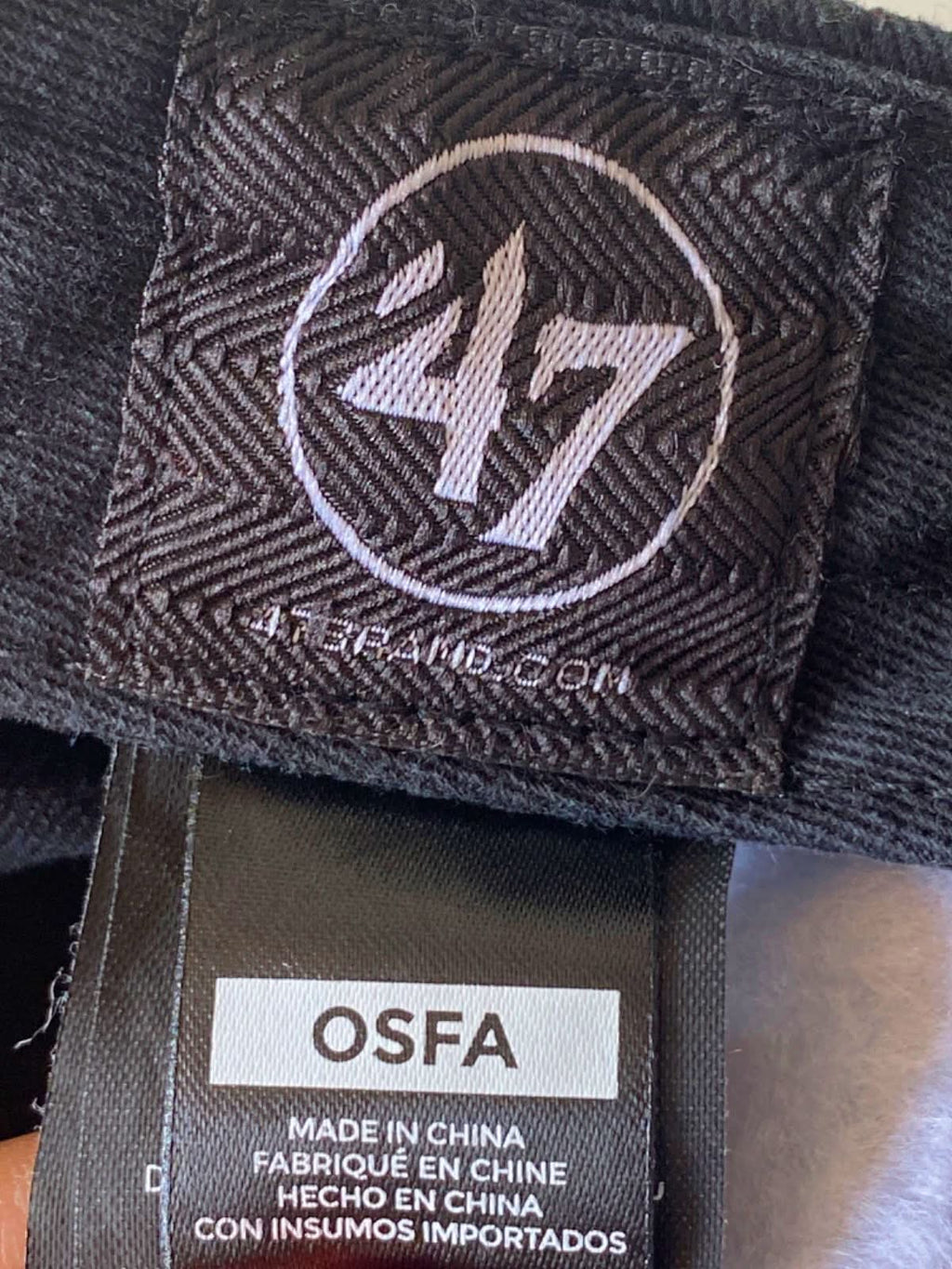 '47 Brand Black LA Dodgers Clean Up Adjustable Cap