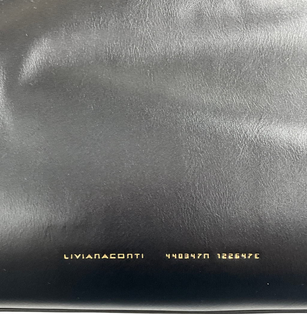 liviana conti BlackVegan Leather Maxi Tote Bag