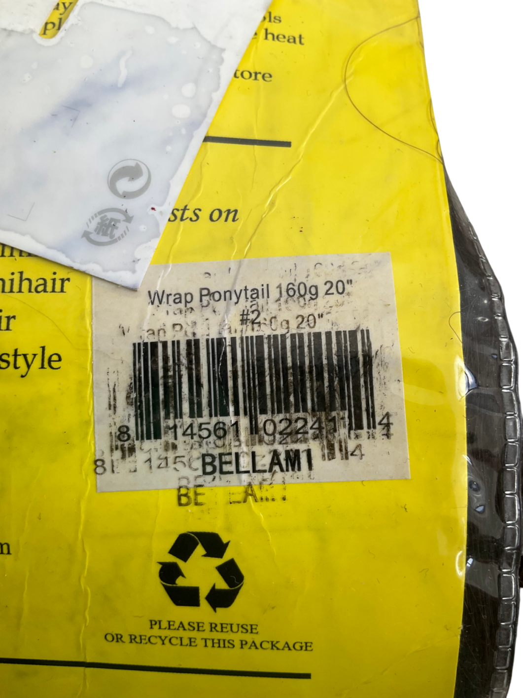 Bellami Wrap Ponytail 160g 20” Hair Extension In #2 Dark Brown One Size