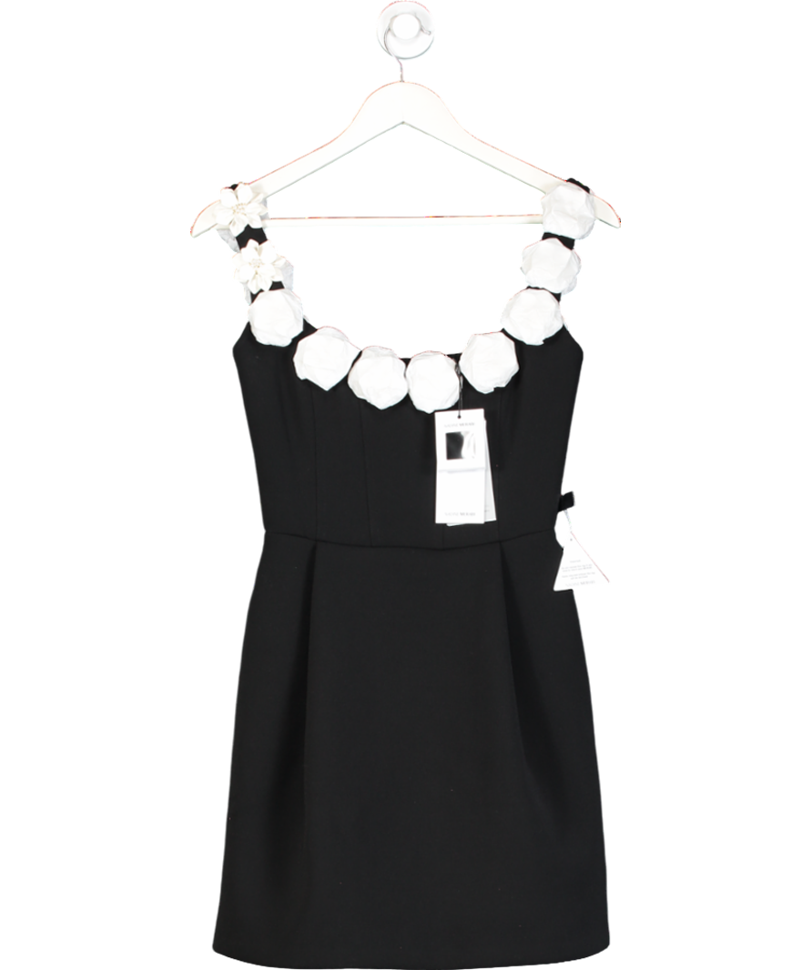 Nadine Merabi Black Cindy Monochrome Dress UK XS
