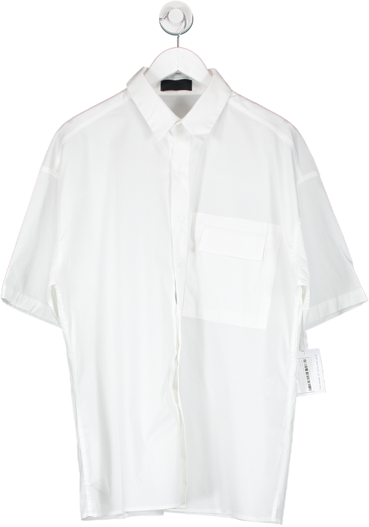 Sickos White Button Up Shirt UK M