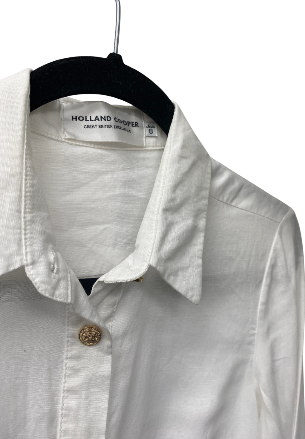 Holland Cooper Classic White Shirt UK 8