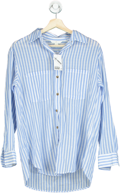 H&M Blue Striped Shirt UK XS