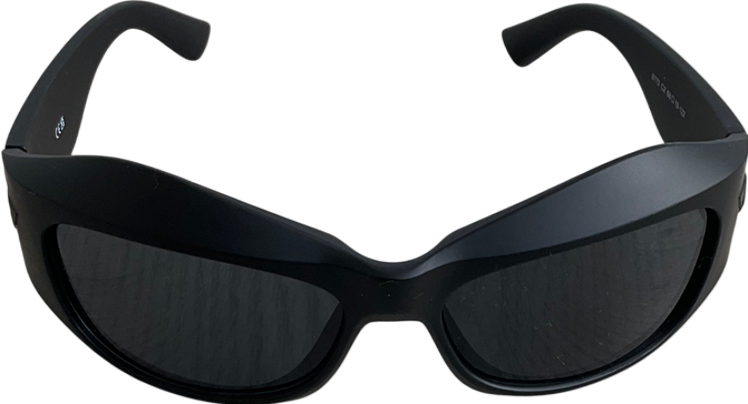 Essntl Frames Black Acetate Framed Sunglasses (8773 C2 68)