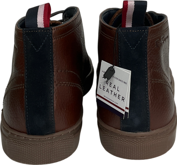 Ben Sherman Brown Leather Parka Boot UK 10 EU 44 👞