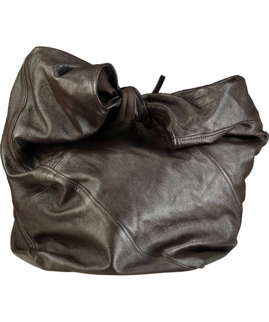 Arket Brown Twisted Leather Bag