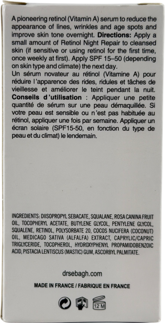 DR Sebagh Retinol Night Repair 30ml