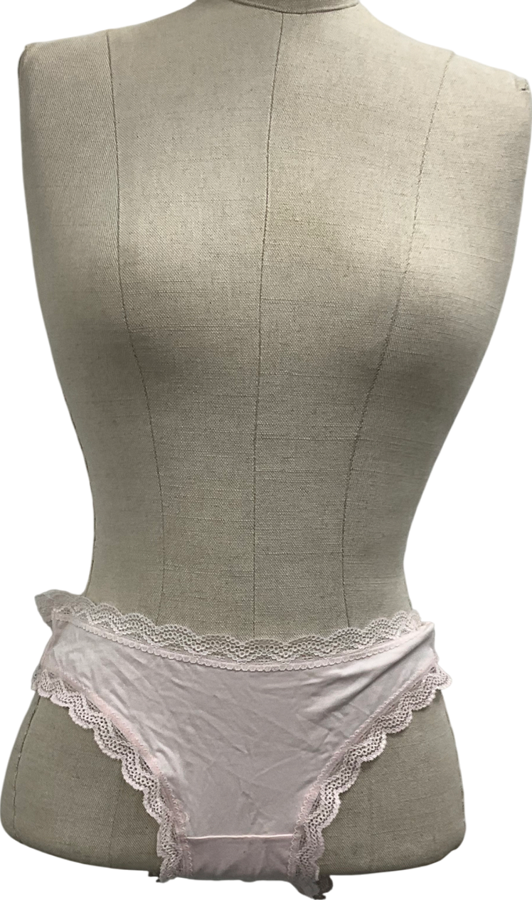 Stripe & Stare Pink High Rise Knicker UK 14