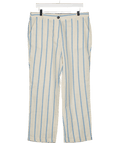 Uptown Cream Trousers With Blue Stripe W36 - Reliked