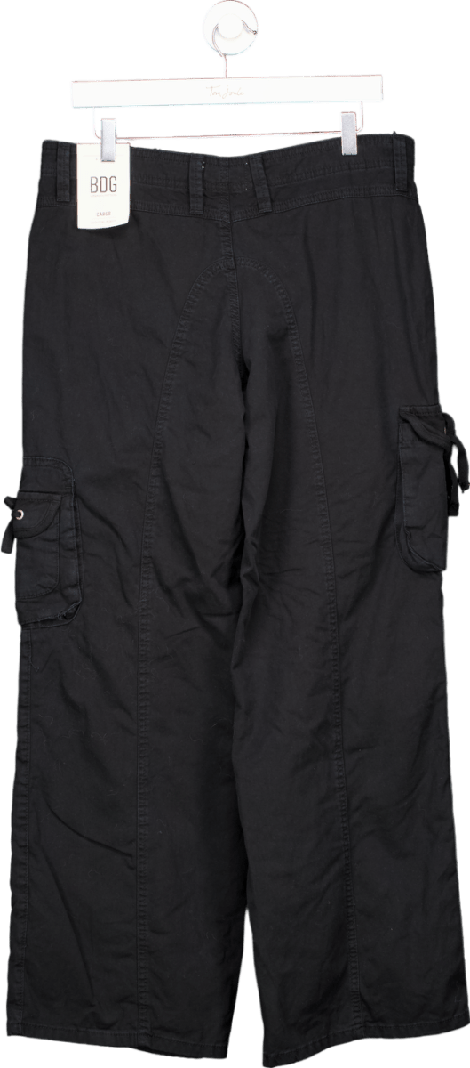 Urban Outfitters BDG Black Cargo Utility Styling Relaxed Fit Trousers UK W32 - Reliked