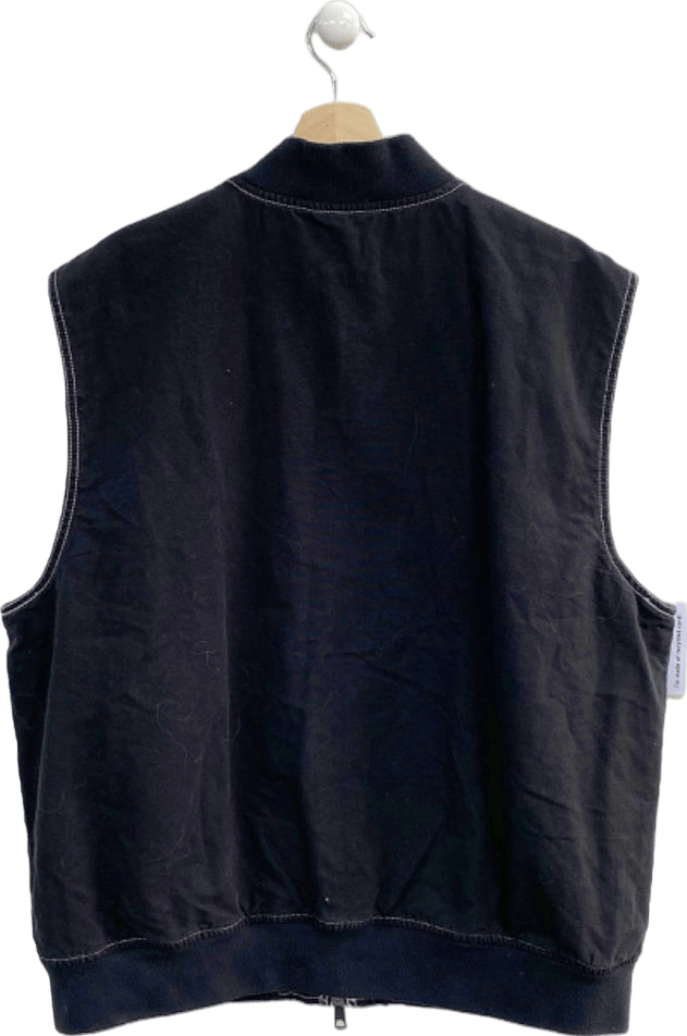 Urban Outfitters BDG Black Sleeveless Zip Up Vest XL - Reliked