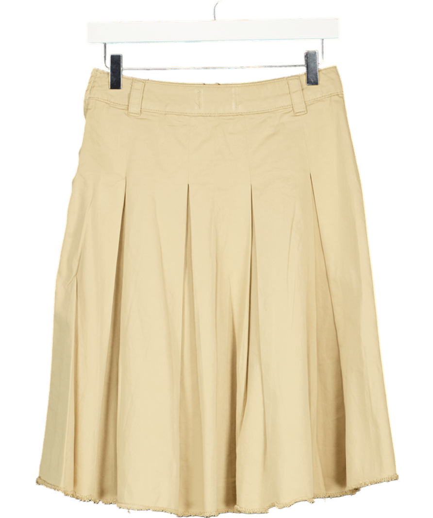 Urban Outfitters Beige Finley Chino Midi Skirt UK XS - Reliked