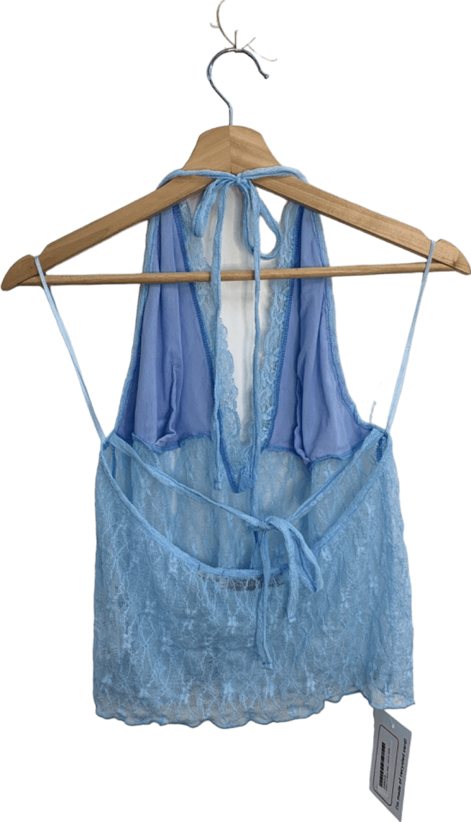 Urban Outfitters Blue Lace Bralette XL - Reliked