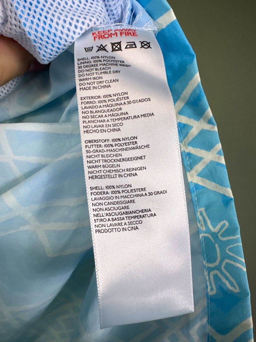 Urban Outfitters Blue Patterned Swim Shorts XS - Reliked