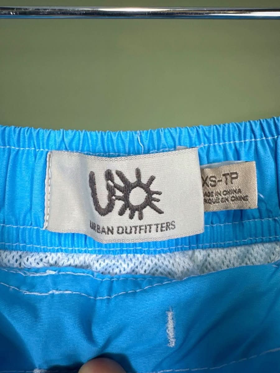 Urban Outfitters Blue Patterned Swim Shorts XS - Reliked