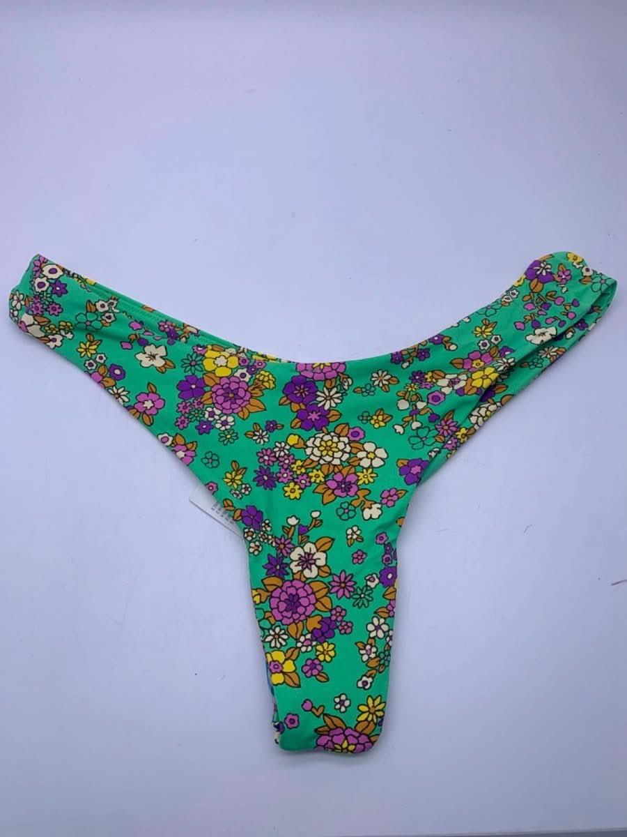 Urban Outfitters Green Floral Bikini Bottoms S - Reliked