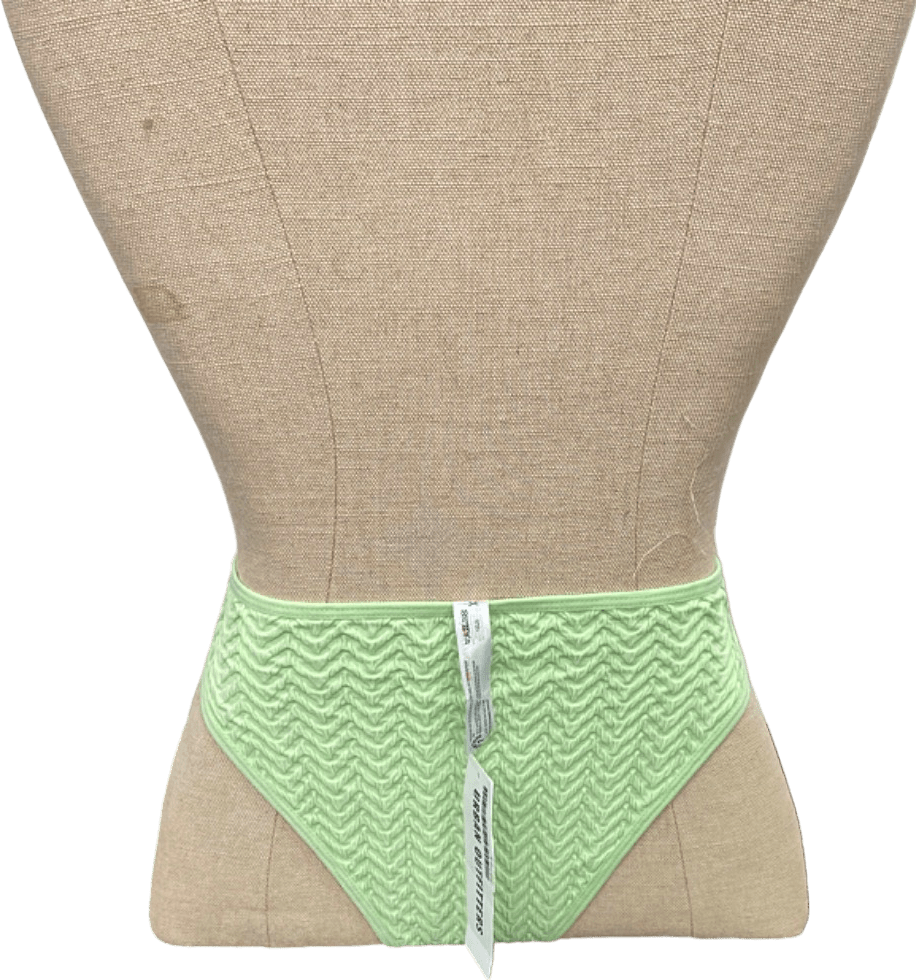 Urban Outfitters Green Textured Thong S - Reliked