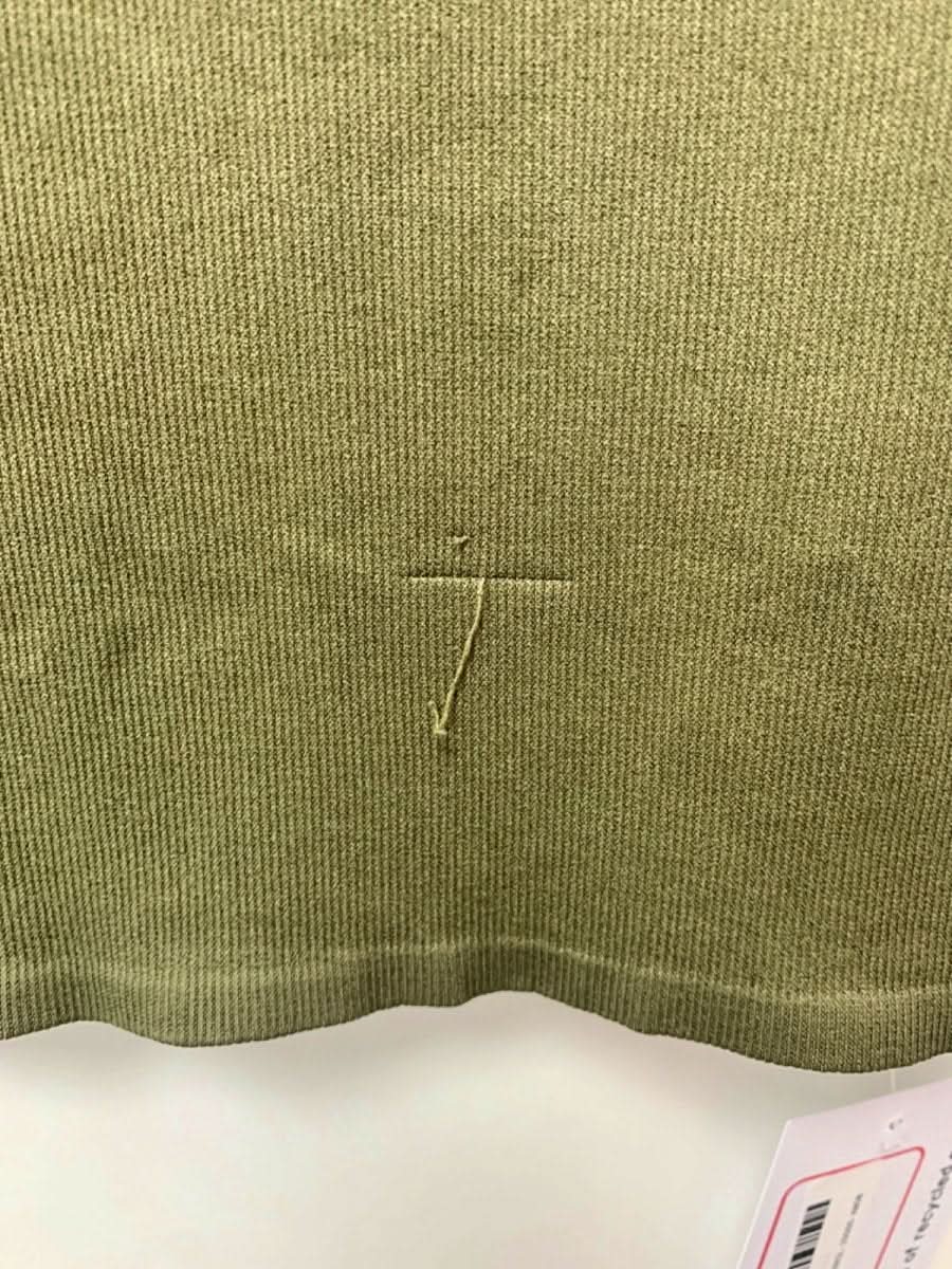 Urban Outfitters Olive Green Ribbed Long Sleeve Top L - Reliked