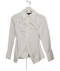 Urban Revivo White Split Front Shirt UK XS - Reliked