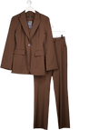 V by Very 2 - piece Brown Sculpted Blazer And Clean Trousers UK 8 - Reliked