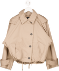 V by very Beige Short Hooded Trench UK 8 - Reliked