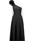 V By Very Black One Shoulder Corsage Midaxi Dress UK 8 - Reliked