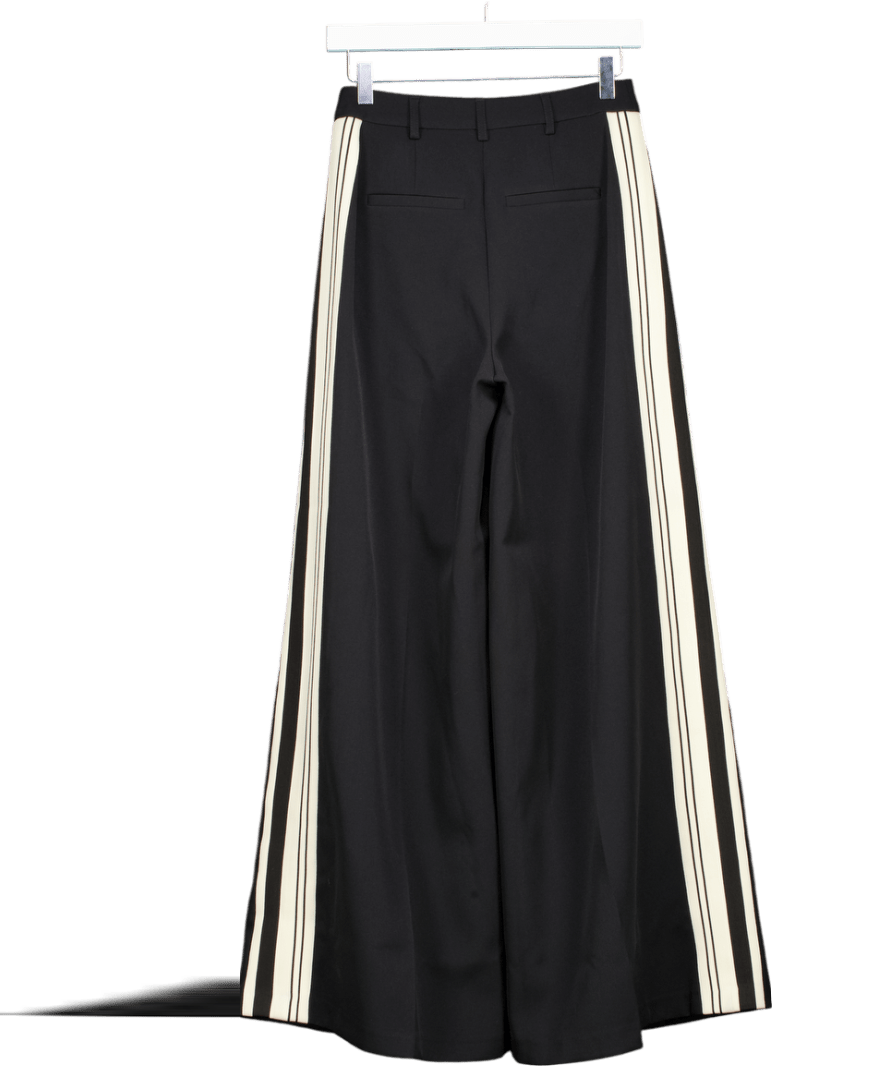 V by Very Black Side Stripe Formal Trouser UK 8 - Reliked