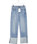 V By Very Blue Deep Turn Up Hem Jeans UK 8 - Reliked