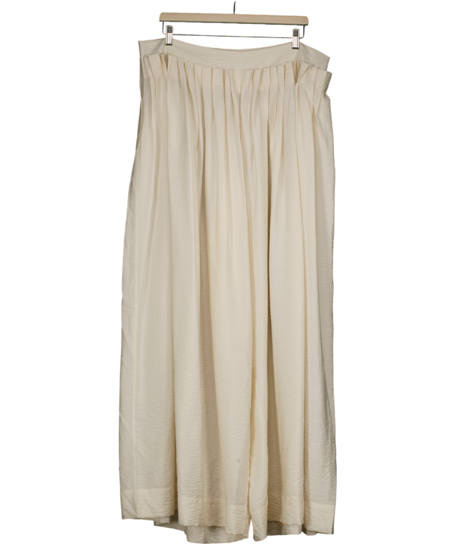 V by Very Pleated Extreme Trouser - Cream UK 20 - Reliked