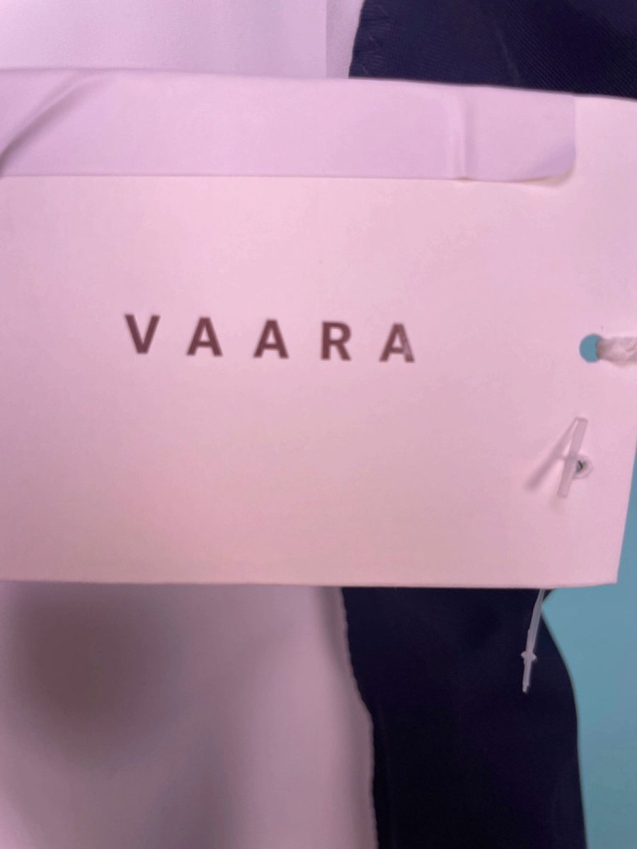 Vaara Black & White Fashion Belted Swimsuit UK L - Reliked