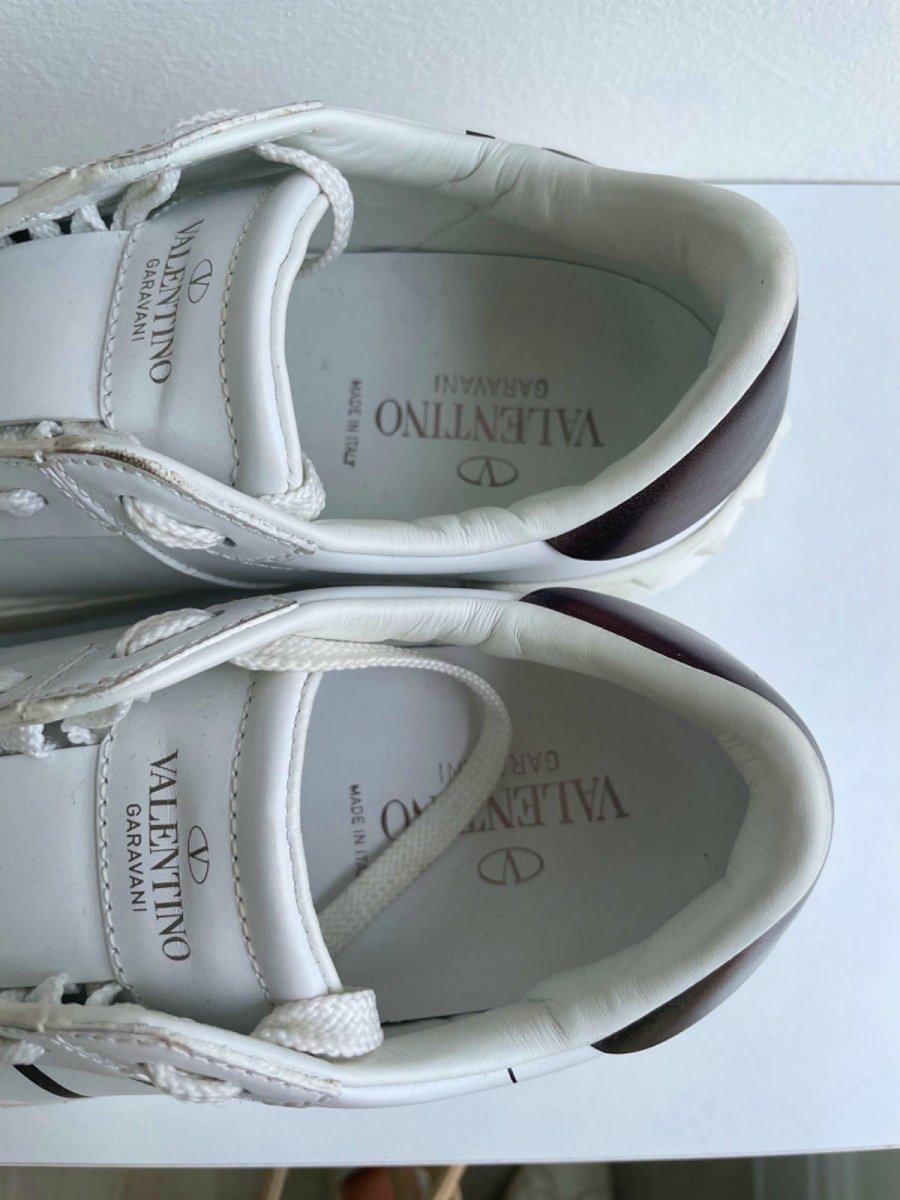 Valentino White VLTN Leather Trainers EU 36 UK 3 - Reliked