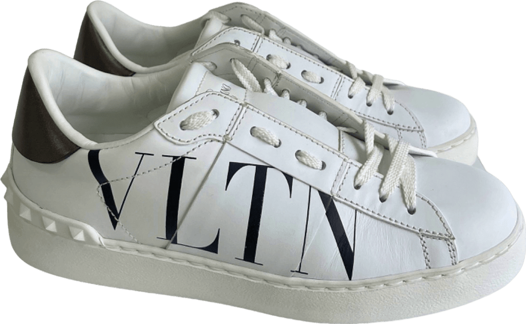 Valentino White VLTN Leather Trainers EU 36 UK 3 - Reliked