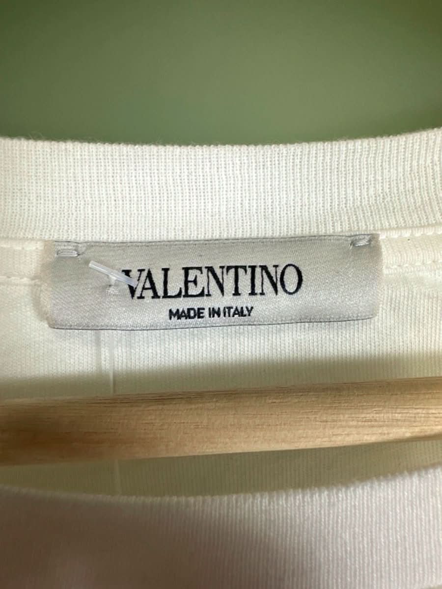 Valentino White VLTN Logo T-Shirt UK S - Reliked