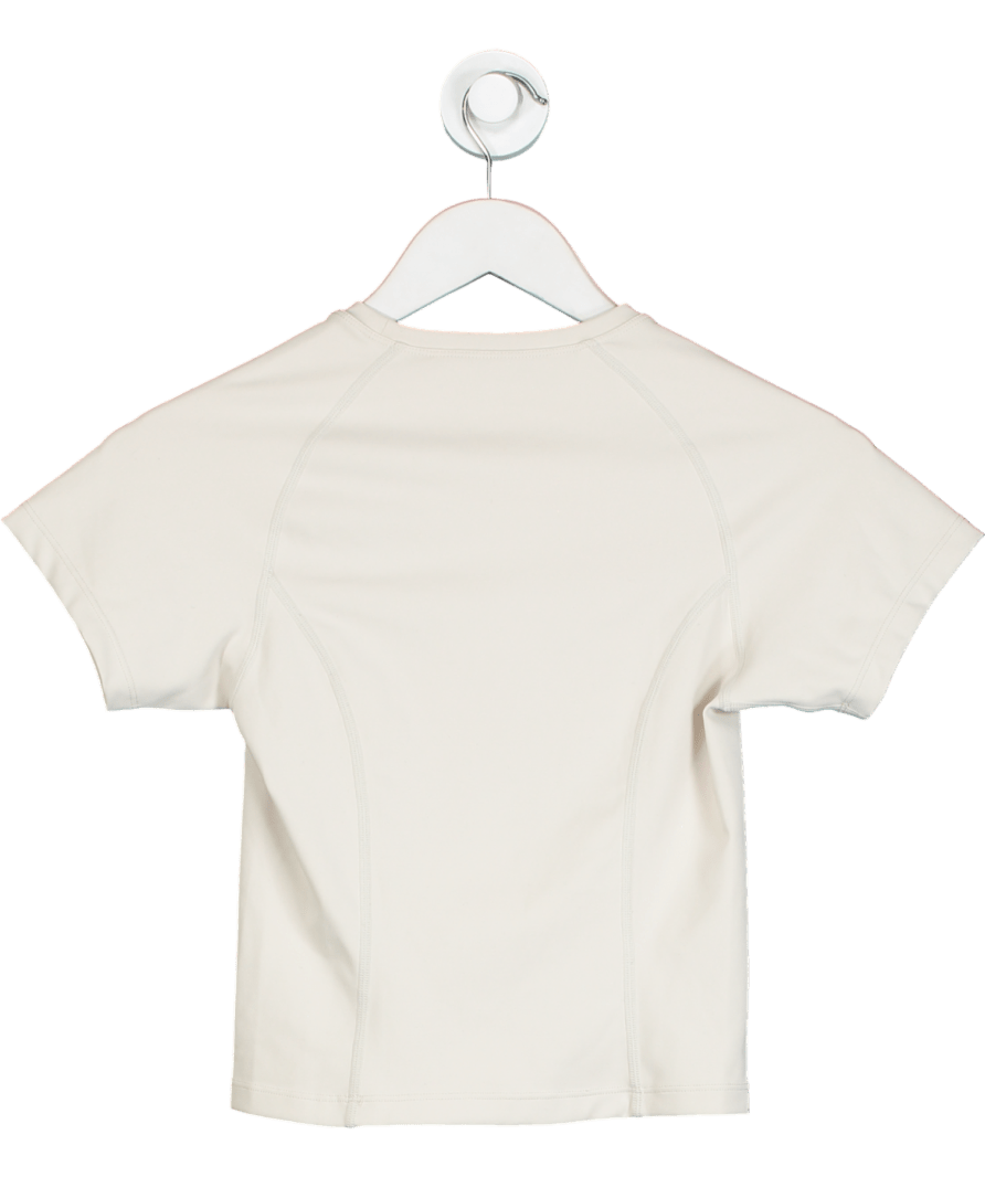 Vanquish Cream Short Sleeve Essential T-shirt UK M - Reliked
