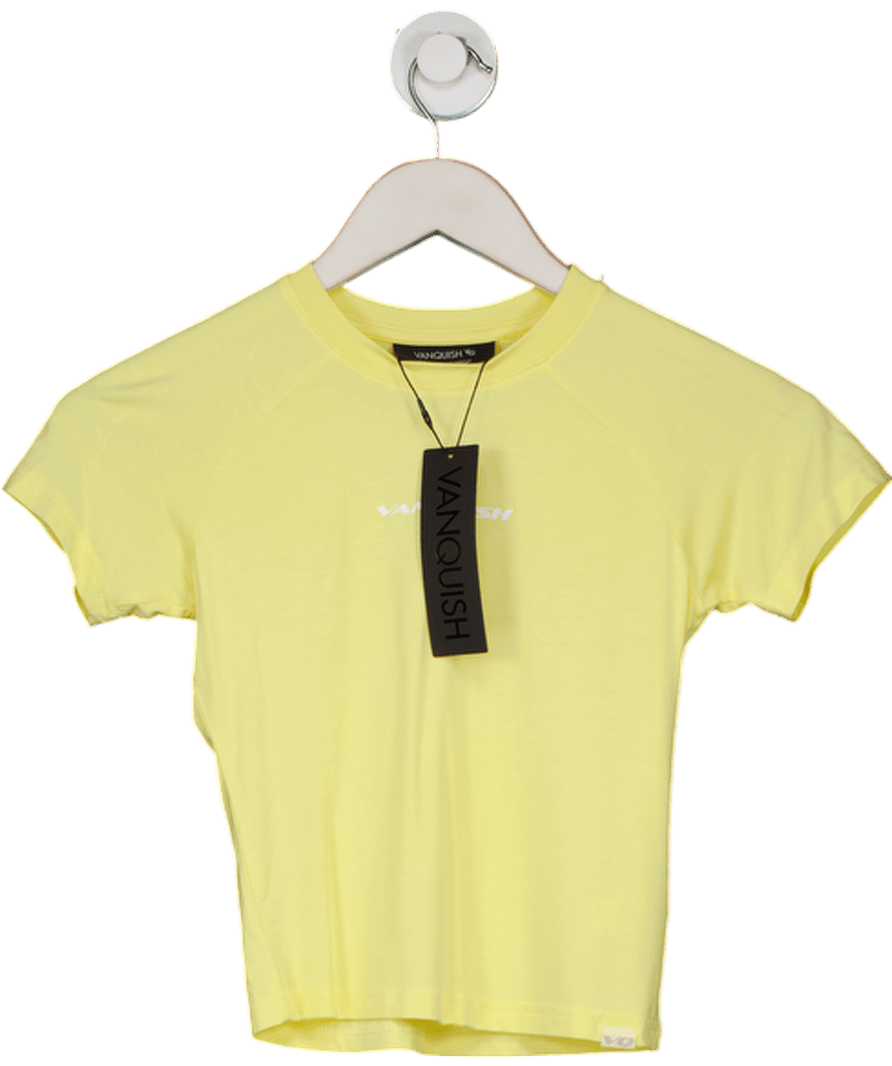 Vanquish Essential Butter Yellow Soft Touch Baby T-shirt UK S - Reliked